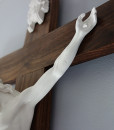 American Walnut Crucifix - Detail